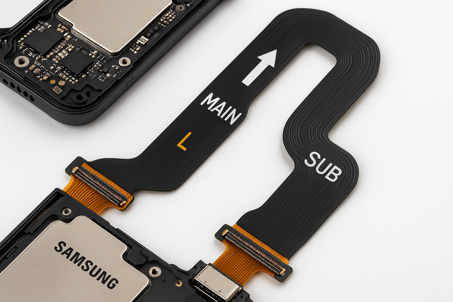 Samsung Galaxy A55 Flex Cable Installation View
