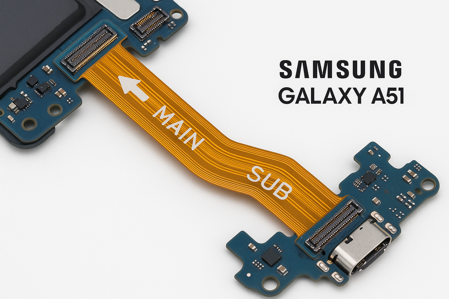 Samsung Galaxy A51 Flex Cable Installation View