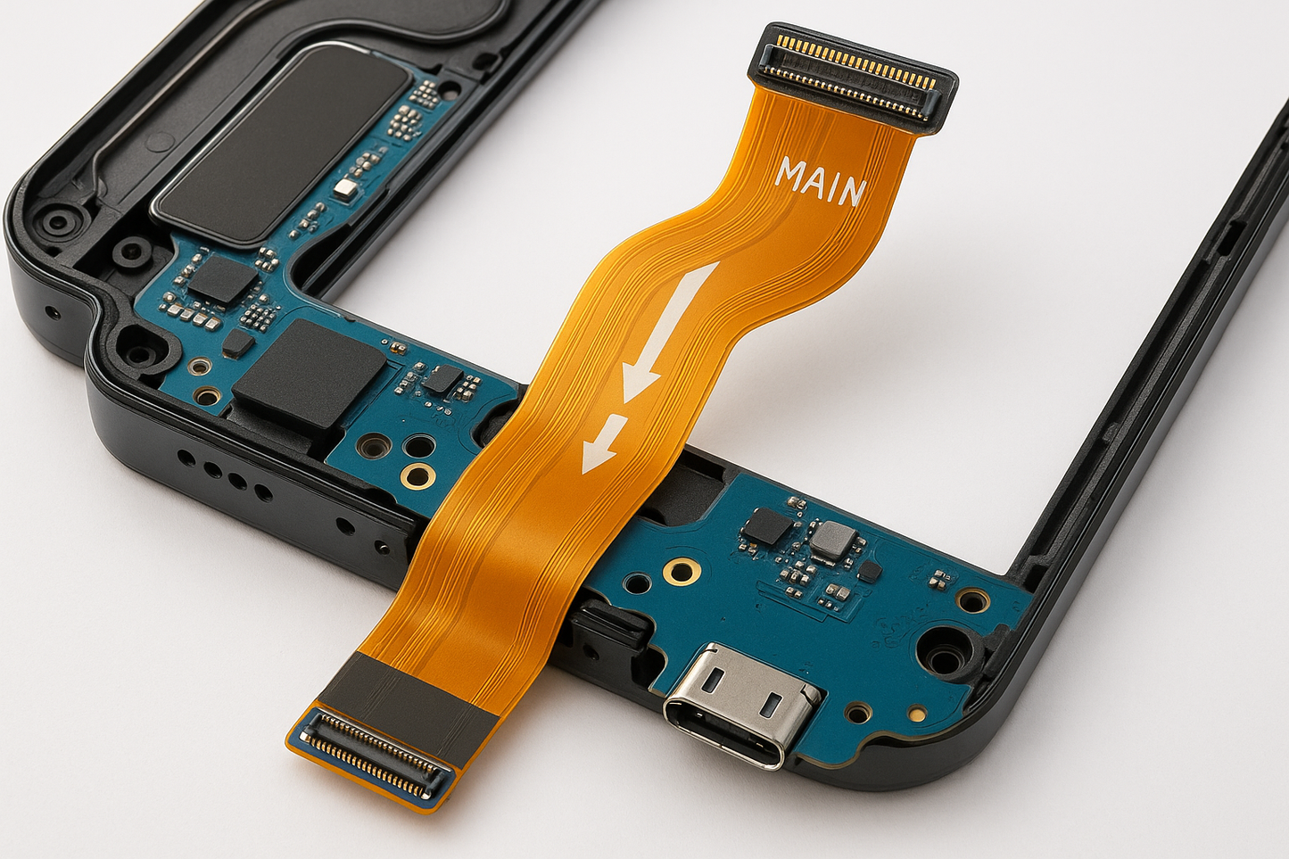 Samsung Galaxy Y21 Flex Cable Installation View