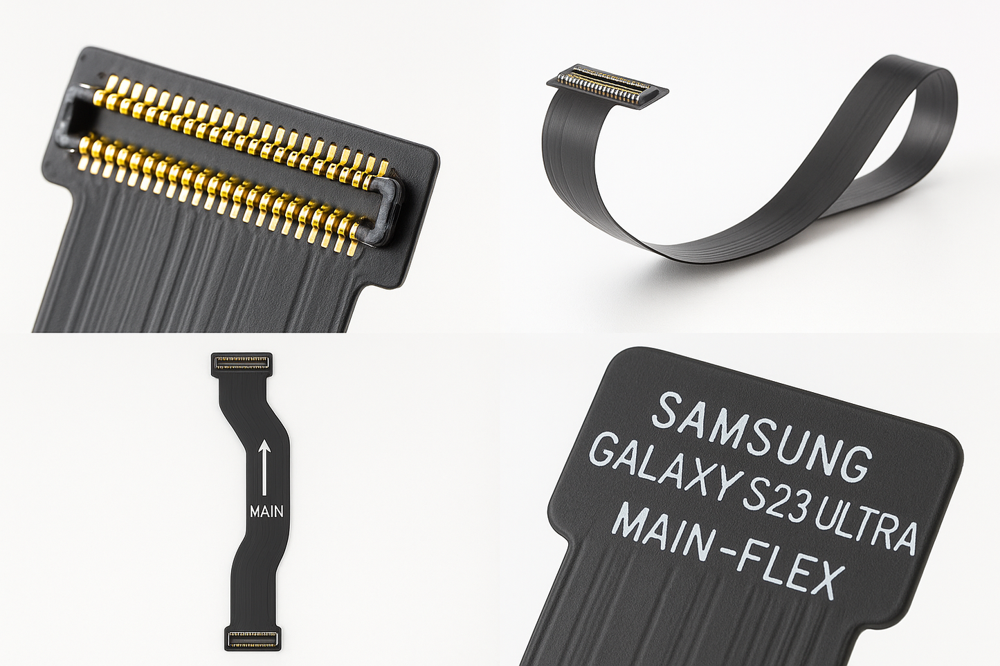Samsung Galaxy S23 Ultra Flex Cable Detail Views