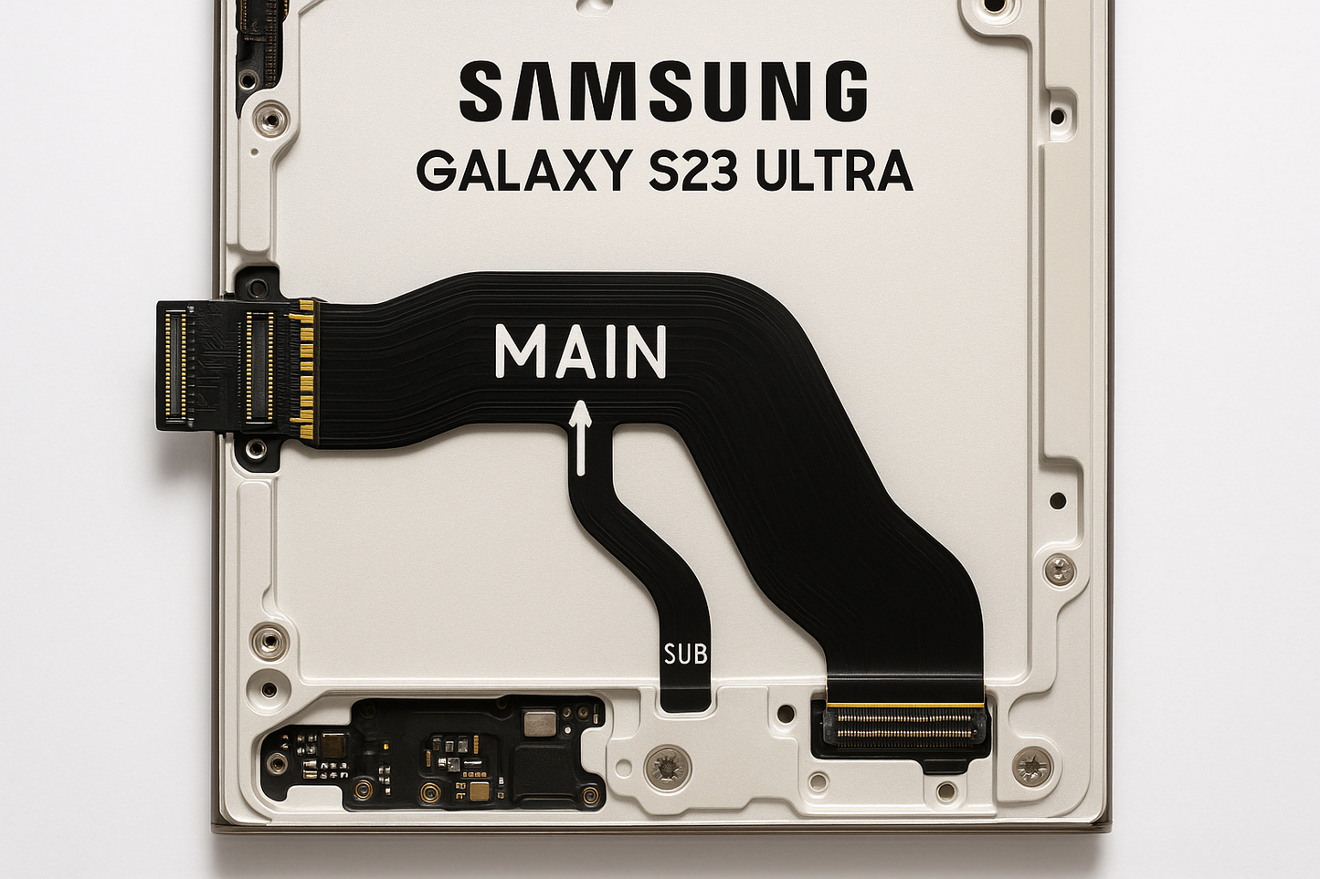 Samsung Galaxy S23 Ultra Flex Cable Installation View