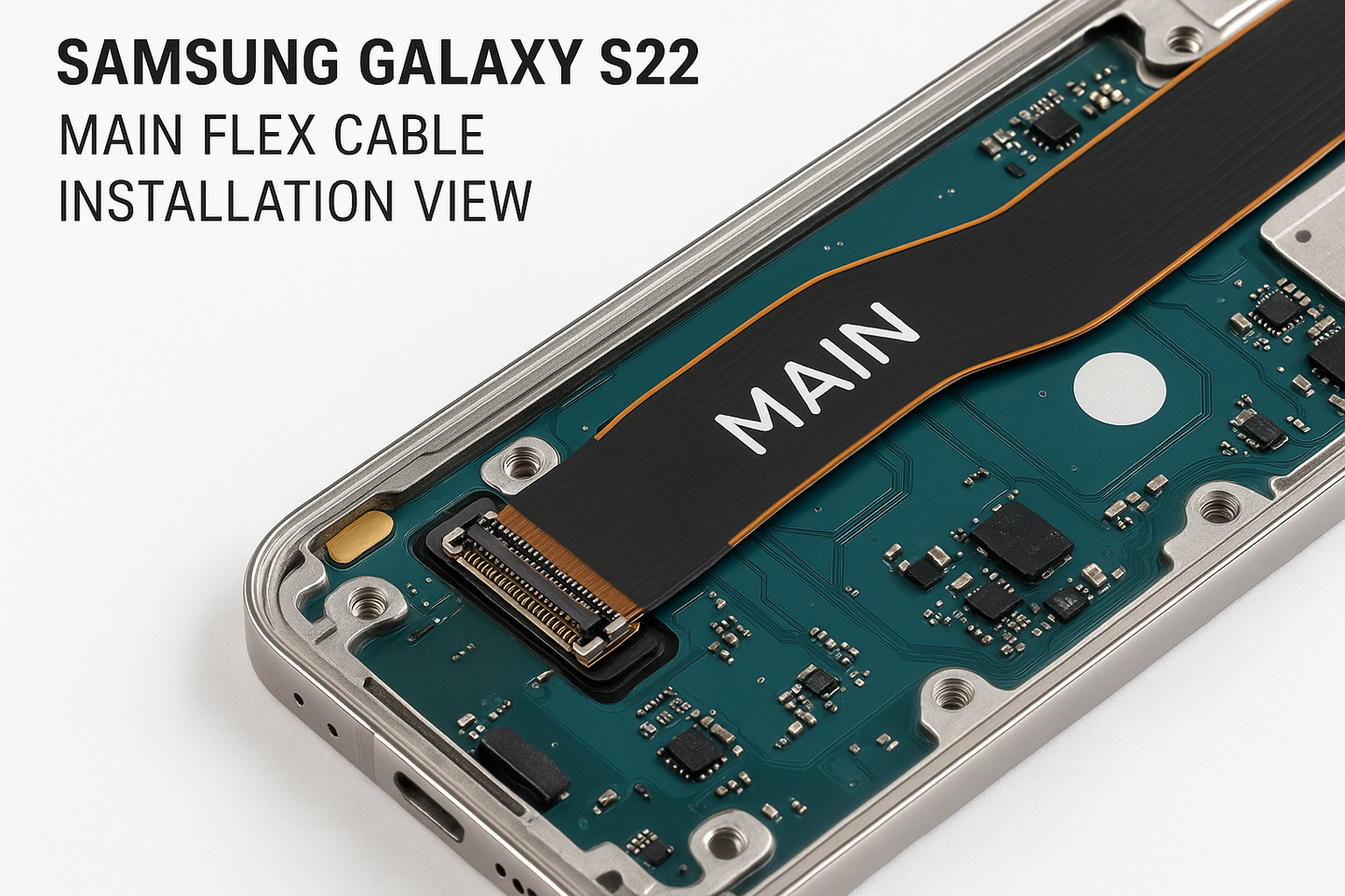Samsung Galaxy S22 Flex Cable Installation View