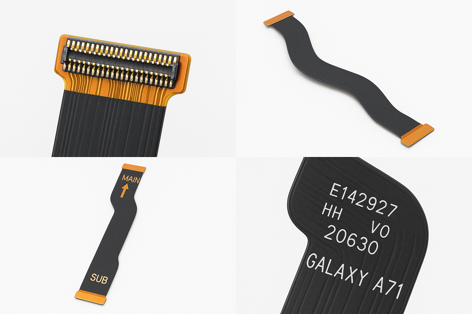 Samsung Galaxy A71 Flex Cable Detail Views