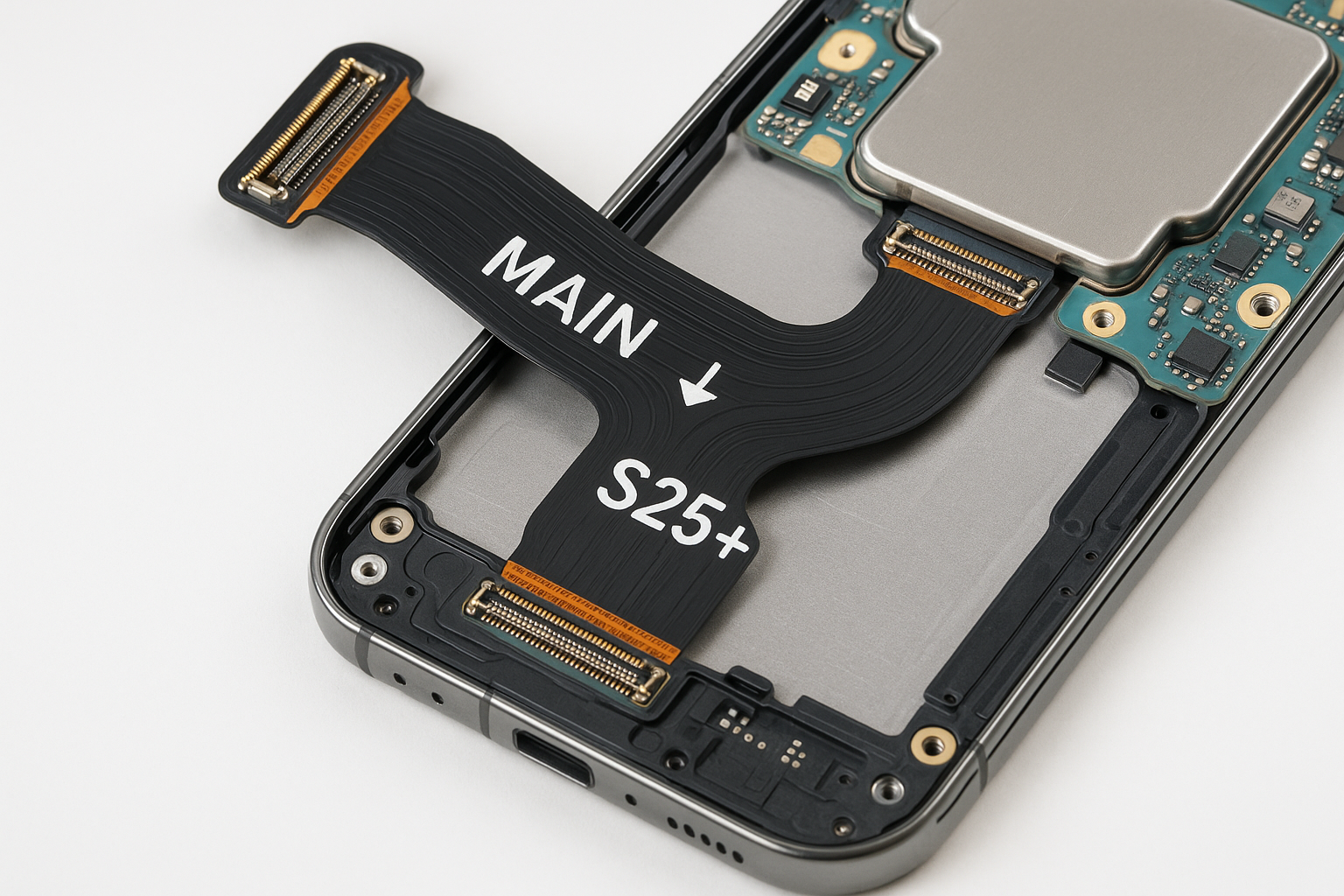 Samsung Galaxy S25 Plus Flex Cable Installation View