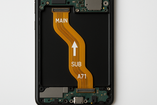 Samsung Galaxy A71 Flex Cable Installation View