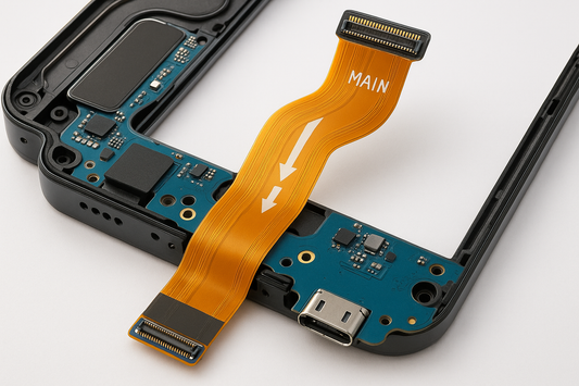 Samsung Galaxy Y21 Flex Cable Installation View