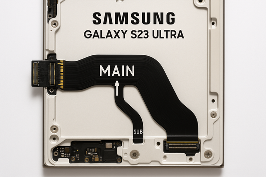 Samsung Galaxy S23 Ultra Flex Cable Installation View