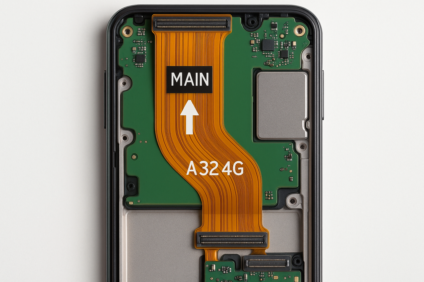 Samsung Galaxy A32 4G Flex Cable Installation View